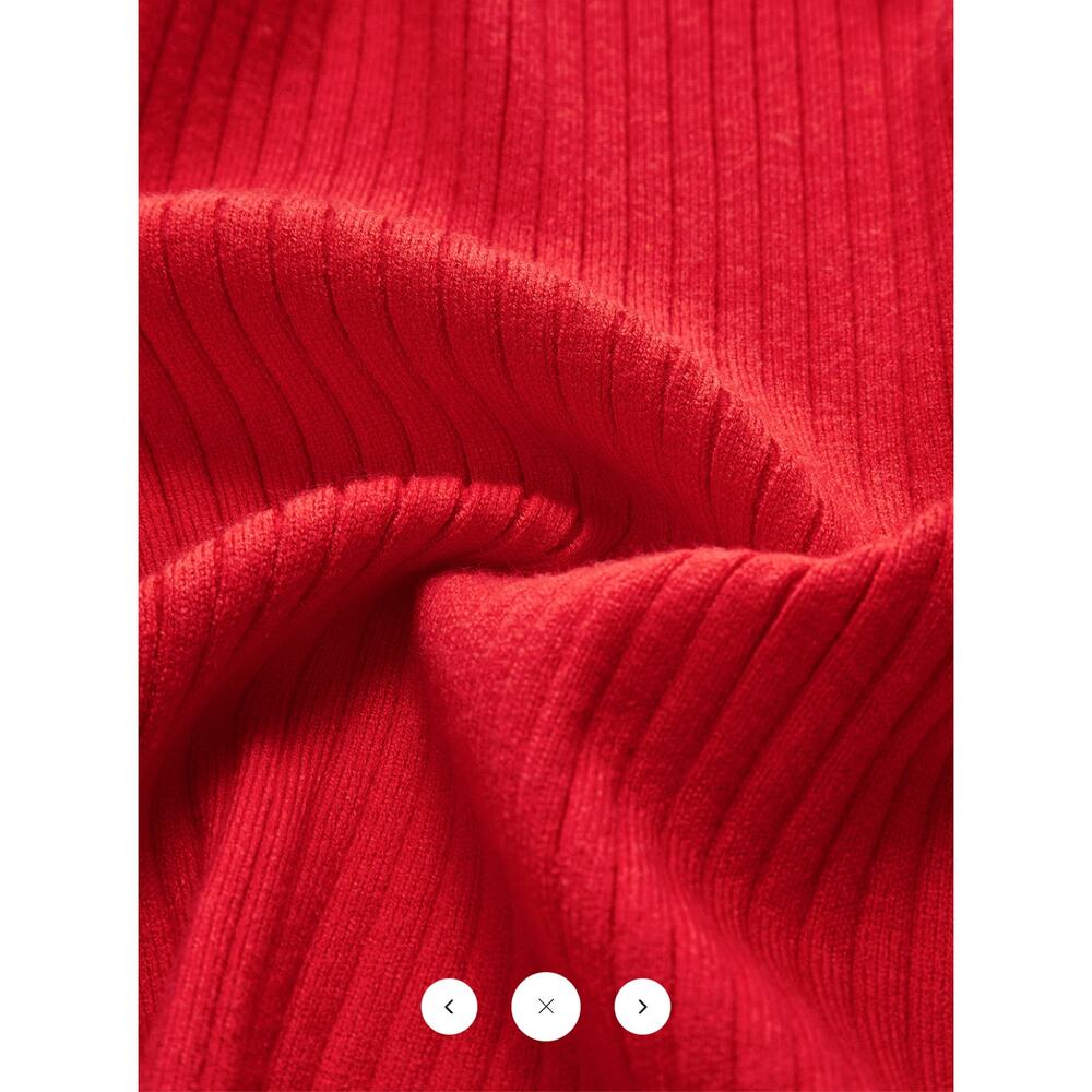 Commense Ruffled Trim Button-Fr Sz M - Picture 3 of 4